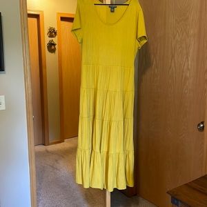 Xl mustard colored maxi dress